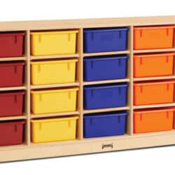 20 Tray Mobile Storage Cubbies w/ colored trays
