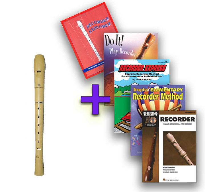 MIE205 Ivory Recorder + Book Package