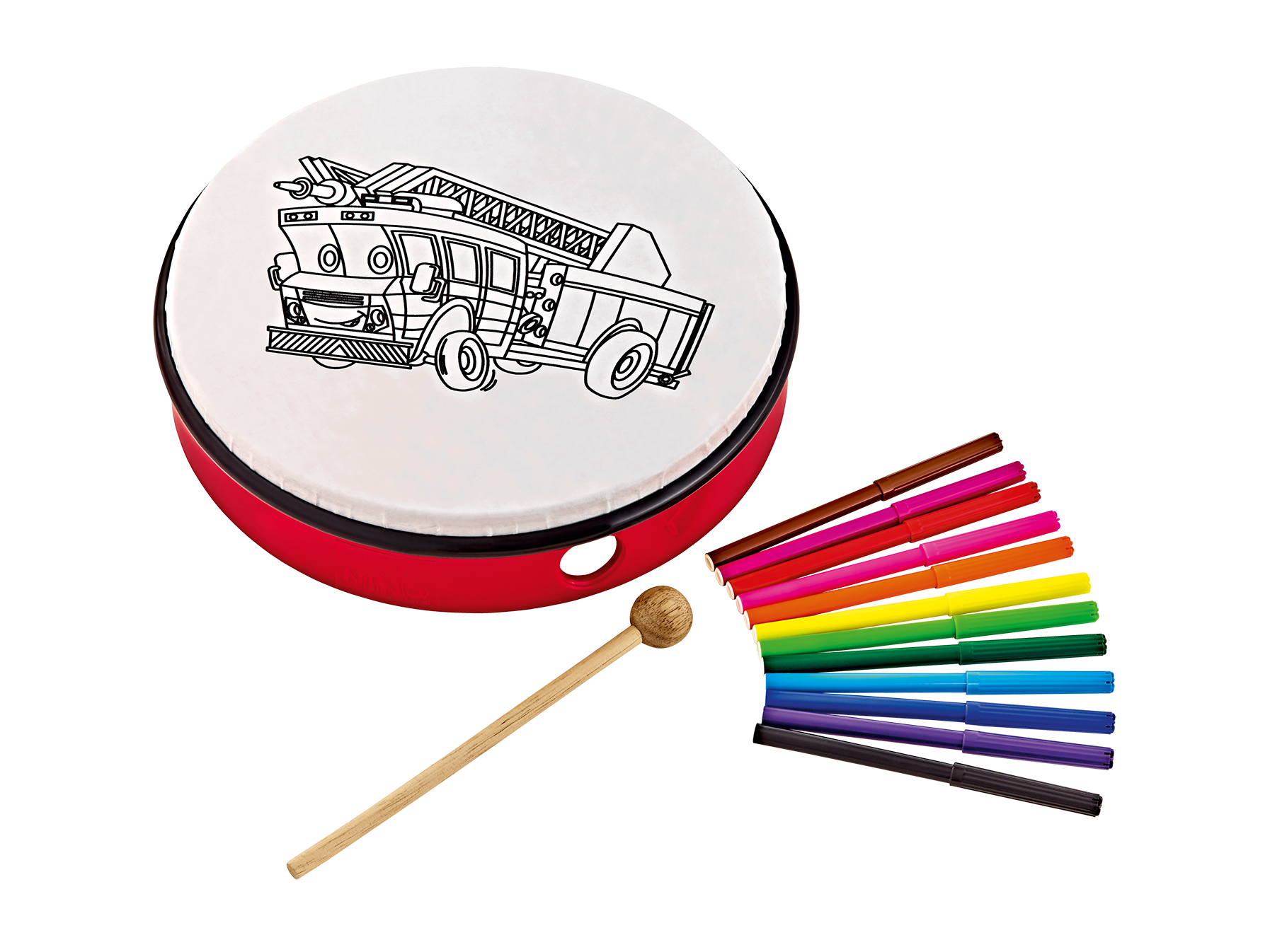 Customizable Hand Drum Fire Truck Music is Elementary