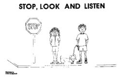 stop, look and listen