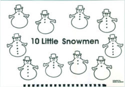 10 little snowmen