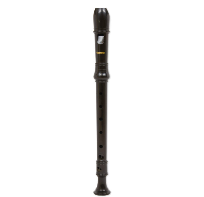 Soprano, Baroque Fingering, 1 Piece Antimicrobial Recorder (Brown) by Tudor