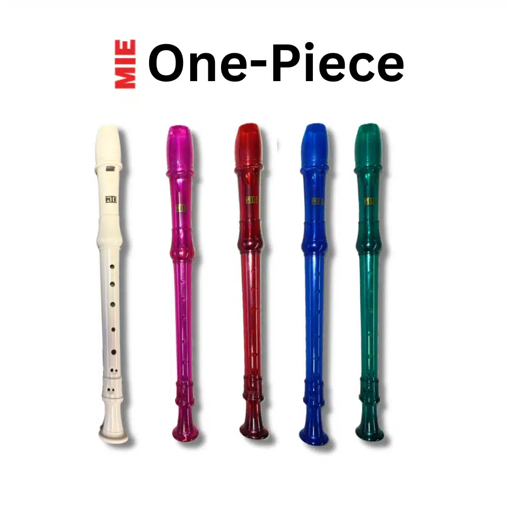 MIE175W Soprano Recorder, One-Piece, with Zipper Case, Baroque