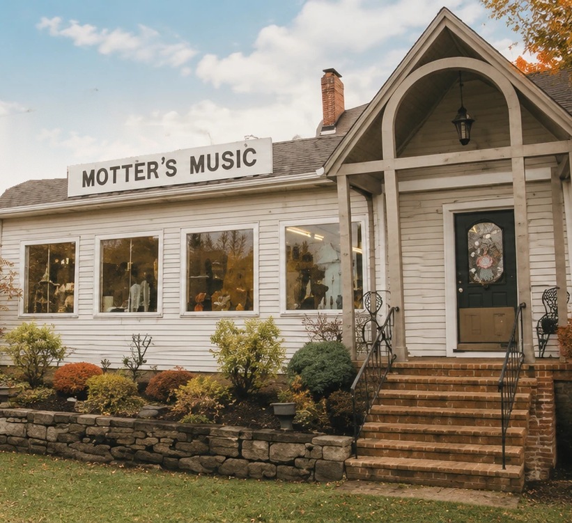 The Motter's Music storefront, where Music Is Elementary got its start