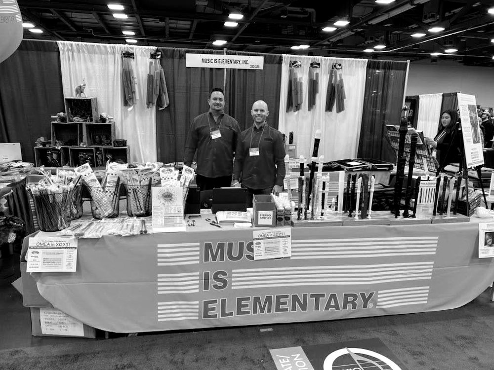 The Music Is Elementary team at our exhibit booth